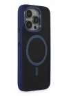 Mey İthalat®  iPhone 14 Pro Kılıf Rocky Magsafe Kapak - Lacivert
