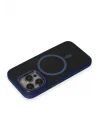 Mey İthalat®  iPhone 14 Pro Kılıf Rocky Magsafe Kapak - Lacivert