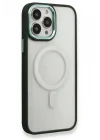 Mey İthalat®  iPhone 14 Pro Kılıf Room Magneticsafe Silikon - Köknar Yeşili