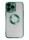 Mey İthalat®  iPhone 14 Pro Kılıf Slot Silikon - Köknar Yeşili