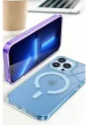 Mey İthalat®  iPhone 14 Pro Kılıf Troy Magsafe Kapak - Mor