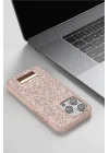 Mey İthalat®   iPhone 14 Pro Max Bright Simli Kapak - Gold