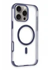 Mey İthalat®   iPhone 14 Pro Max Hilton Magsafe Kapak - Lacivert