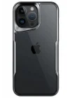 Mey İthalat®   iPhone 14 Pro Max Kılıf Boyi Silikon Kapak - Titan Gri