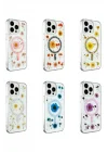 Mey İthalat®   iPhone 14 Pro Max Kılıf Daisy Simli Magsafe Kapak - Siyah