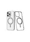 Mey İthalat®  iPhone 14 Pro Max Kılıf Element Magneticsafe Sert Kapak - Gümüş