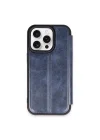 Mey İthalat®  iPhone 14 Pro Max Kılıf Flip Cover - Lacivert