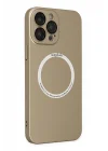 Mey İthalat®  iPhone 14 Pro Max Kılıf Jack Magneticsafe Lens Silikon - Gold