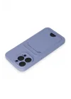 Mey İthalat®  iPhone 14 Pro Max Kılıf Kelvin Kartvizitli Silikon - Lila