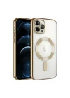 Mey İthalat®   iPhone 14 Pro Max Kılıf Kross Magneticsafe Kapak - Gold