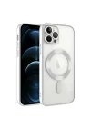 Mey İthalat®  iPhone 14 Pro Max Kılıf Kross Magneticsafe Kapak - Gümüş