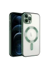 Mey İthalat®  iPhone 14 Pro Max Kılıf Kross Magneticsafe Kapak - Koyu Yeşil