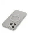 Mey İthalat®  iPhone 14 Pro Max Kılıf Matte Şeffaf Magneticsafe - Şeffaf