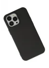 Mey İthalat®  iPhone 14 Pro Max Kılıf Nano içi Kadife Silikon - Siyah