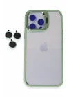 Mey İthalat®   iPhone 14 Pro Max Kılıf Roblox Lens Standlı Kapak - Yeşil