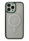 Mey İthalat®  iPhone 14 Pro Max Kılıf Room Magneticsafe Silikon - Köknar Yeşili