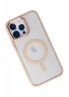 Mey İthalat®  iPhone 14 Pro Max Kılıf Room Magneticsafe Silikon - Pudra