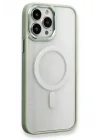 Mey İthalat®  iPhone 14 Pro Max Kılıf Room Magneticsafe Silikon - Su Yeşili