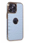 Mey İthalat®  iPhone 14 Pro Max Kılıf Snake Kapak - Sierra Blue