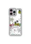 Mey İthalat®   iPhone 14 Pro Max Kılıf Sweet Desenli Silikon Kapak - Açık Mavi