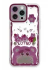 Mey İthalat®   iPhone 14 Pro Max Kılıf Sweet Desenli Silikon Kapak - Pembe