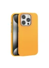 Mey İthalat®  iPhone 14 Pro Max Kılıf Wonder Deri Magsafe Kapak - Turuncu