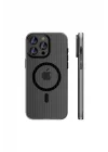 Mey İthalat®  iPhone 14 Pro Max Line Magsafe Kapak - Gri