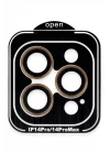 Mey İthalat®  iPhone 14 Pro Max PVD Metal Kamera Lens - Turuncu