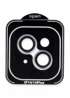 Mey İthalat®  iPhone 14 PVD Metal Kamera Lens - Mavi