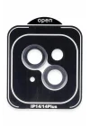 Mey İthalat®  iPhone 14 PVD Metal Kamera Lens - Siyah