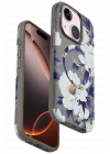 Mey İthalat®   iPhone 15 Flower Series Magsafe Kapak - Gri
