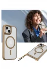 Mey İthalat®  iPhone 15 Kılıf Enka Magsafe Silikon Kılıf - Siyah