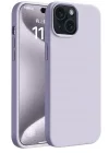 Mey İthalat®  iPhone 15 Kılıf First Silikon - Lila