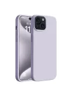 Mey İthalat®  iPhone 15 Kılıf First Silikon - Lila
