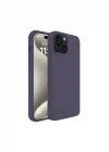 Mey İthalat®   iPhone 15 Kılıf First Silikon - Mürdüm