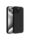 Mey İthalat®  iPhone 15 Kılıf First Silikon - Siyah