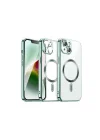 Mey İthalat®  iPhone 15 Kılıf Kross Magneticsafe Kapak - Açık Yeşil