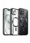 Mey İthalat®  iPhone 15 Kılıf Kross Magneticsafe Kapak - Siyah