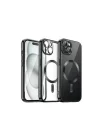 Mey İthalat®  iPhone 15 Kılıf Kross Magneticsafe Kapak - Siyah