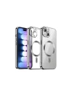 Mey İthalat®  iPhone 15 Kılıf Kross Magneticsafe Kapak - Titan Gri