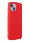 Mey İthalat®   iPhone 15 Kılıf Nano içi Kadife Silikon - Kırmızı