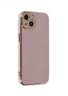Mey İthalat®   iPhone 15 Kılıf Volet Silikon - Mor