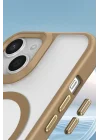 Mey İthalat®  iPhone 15 Plus Kılıf Enka Magsafe Silikon Kılıf - Desert