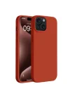Mey İthalat®  iPhone 15 Plus Kılıf First Silikon - Kırmızı