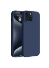 Mey İthalat®  iPhone 15 Plus Kılıf First Silikon - Lacivert