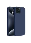 Mey İthalat®  iPhone 15 Plus Kılıf First Silikon - Lacivert