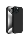 Mey İthalat®  iPhone 15 Plus Kılıf First Silikon - Siyah