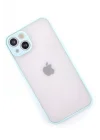 Mey İthalat®  iPhone 15 Plus Kılıf Montreal Silikon Kapak - Turkuaz