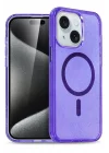 Mey İthalat®   iPhone 15 Plus Kılıf Star Magsafe Kapak - Mor