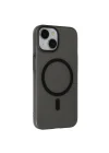 Mey İthalat®  iPhone 15 Plus Tuna PC Slim Magsafe Kapak - Siyah